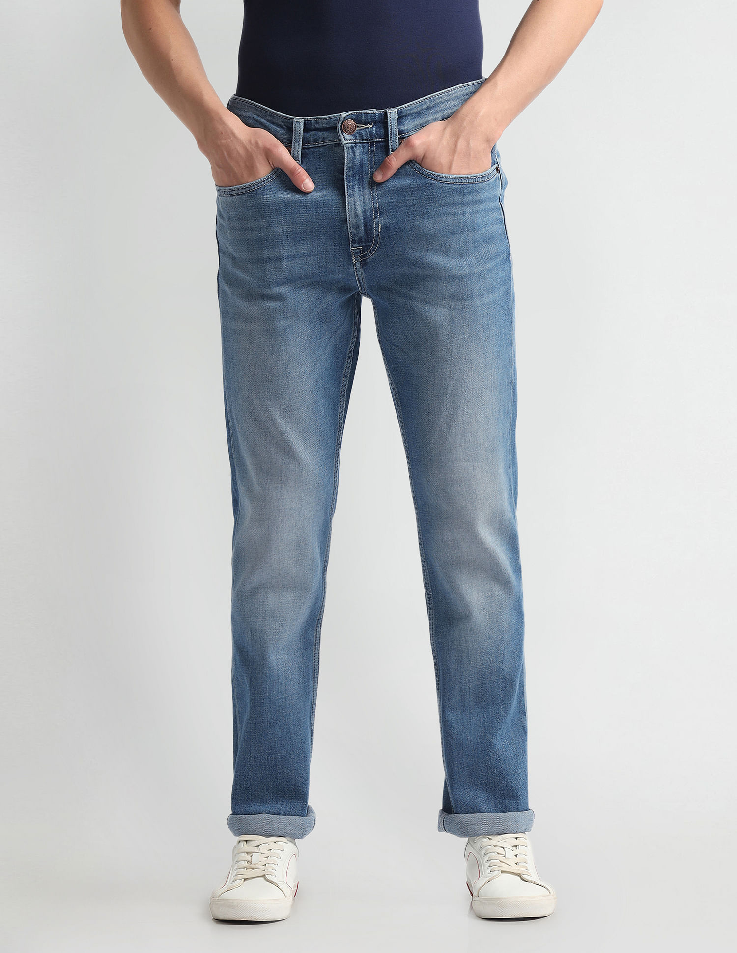 U.S. Polo Assn. Denim Co. Harold Slim Straight Fit Blue Jeans