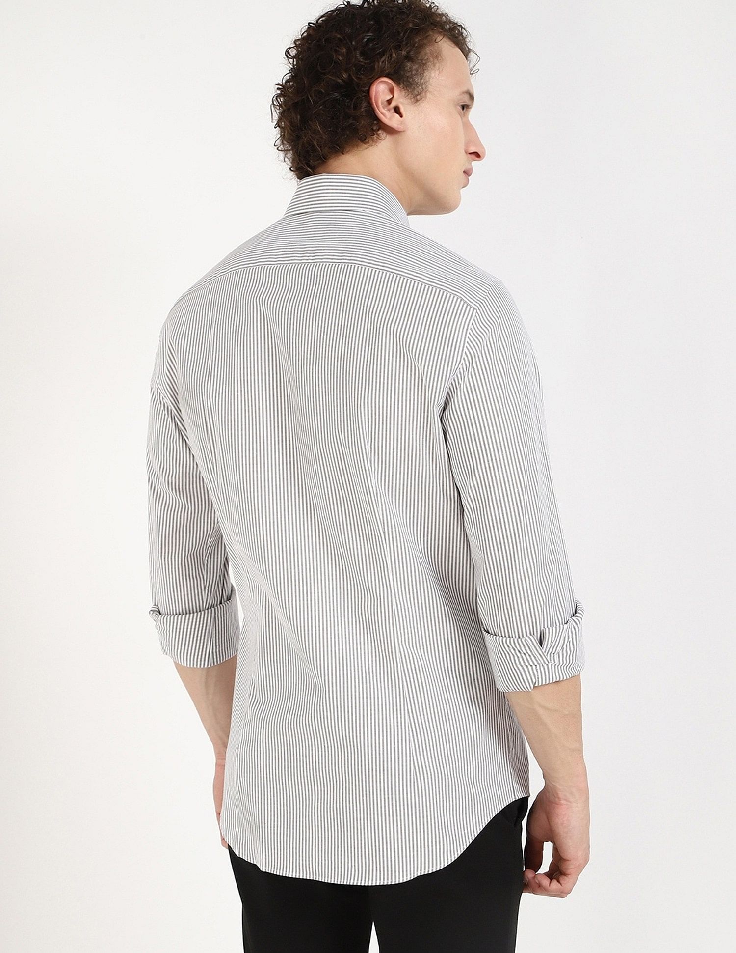 Tommy Hilfiger Striped Slim-Fit Poplin Woven Shirt