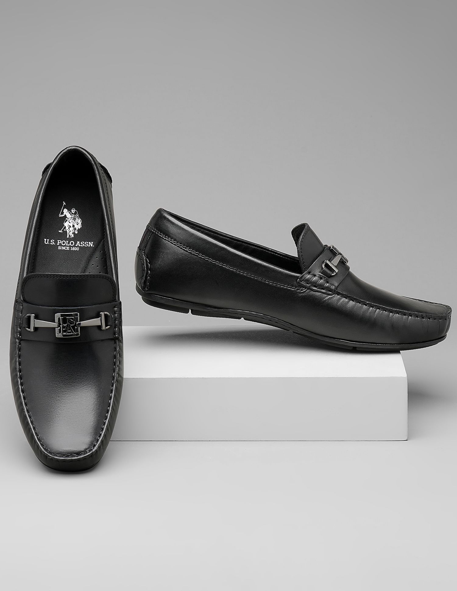 U.S. Polo Assn. Round Toe Solid Arnault Slip On Shoes