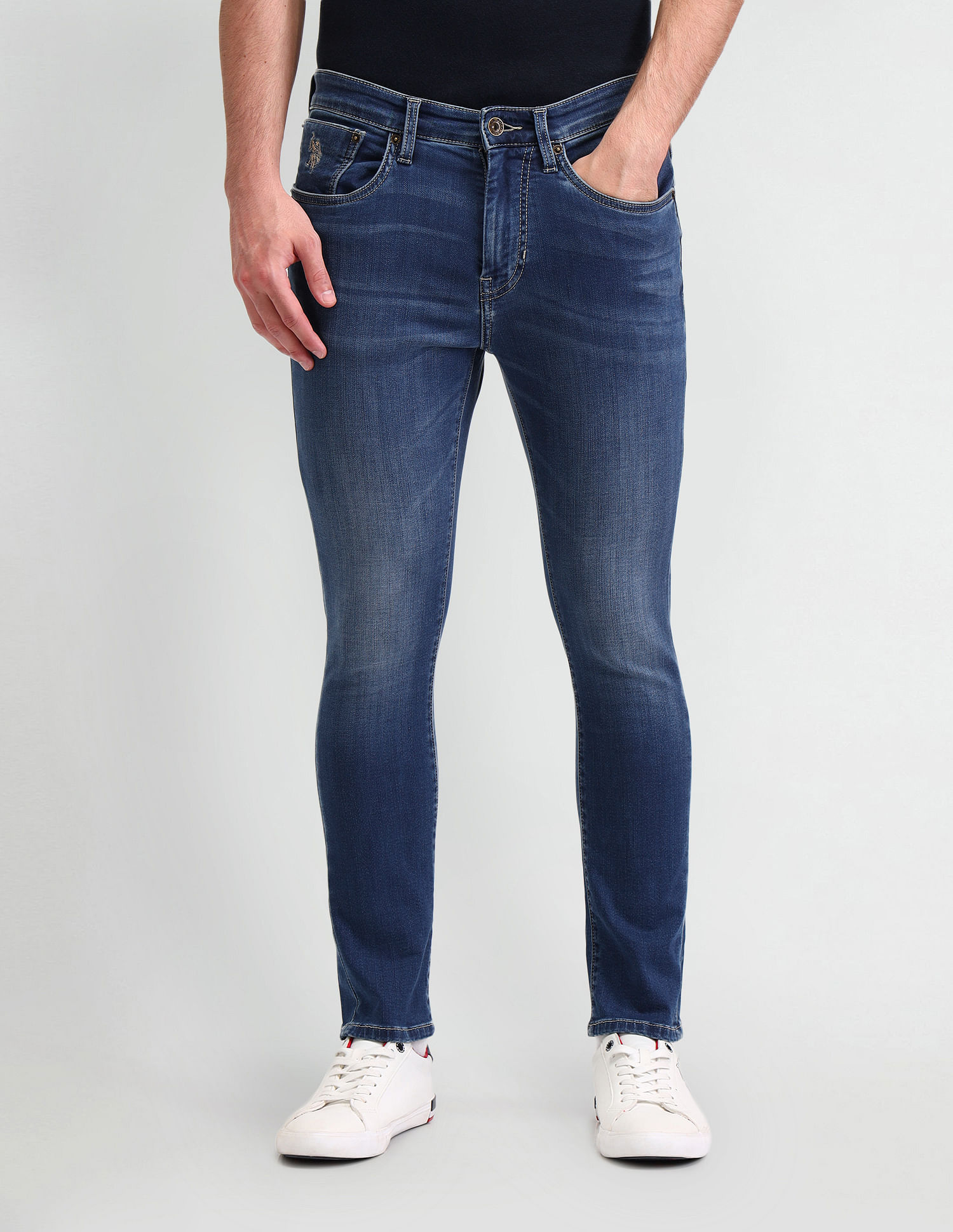 U.S. Polo Assn. Denim Co. Henry Tapered Cropped Fit Blue Jeans