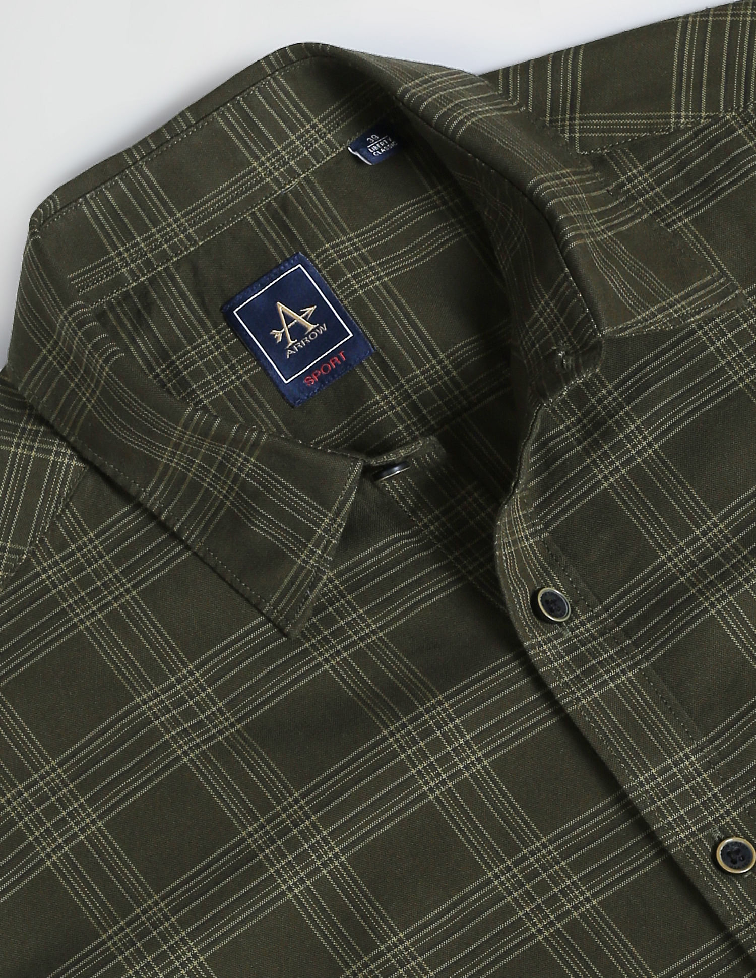 Arrow Sports Tartan Check Cotton Casual Shirt