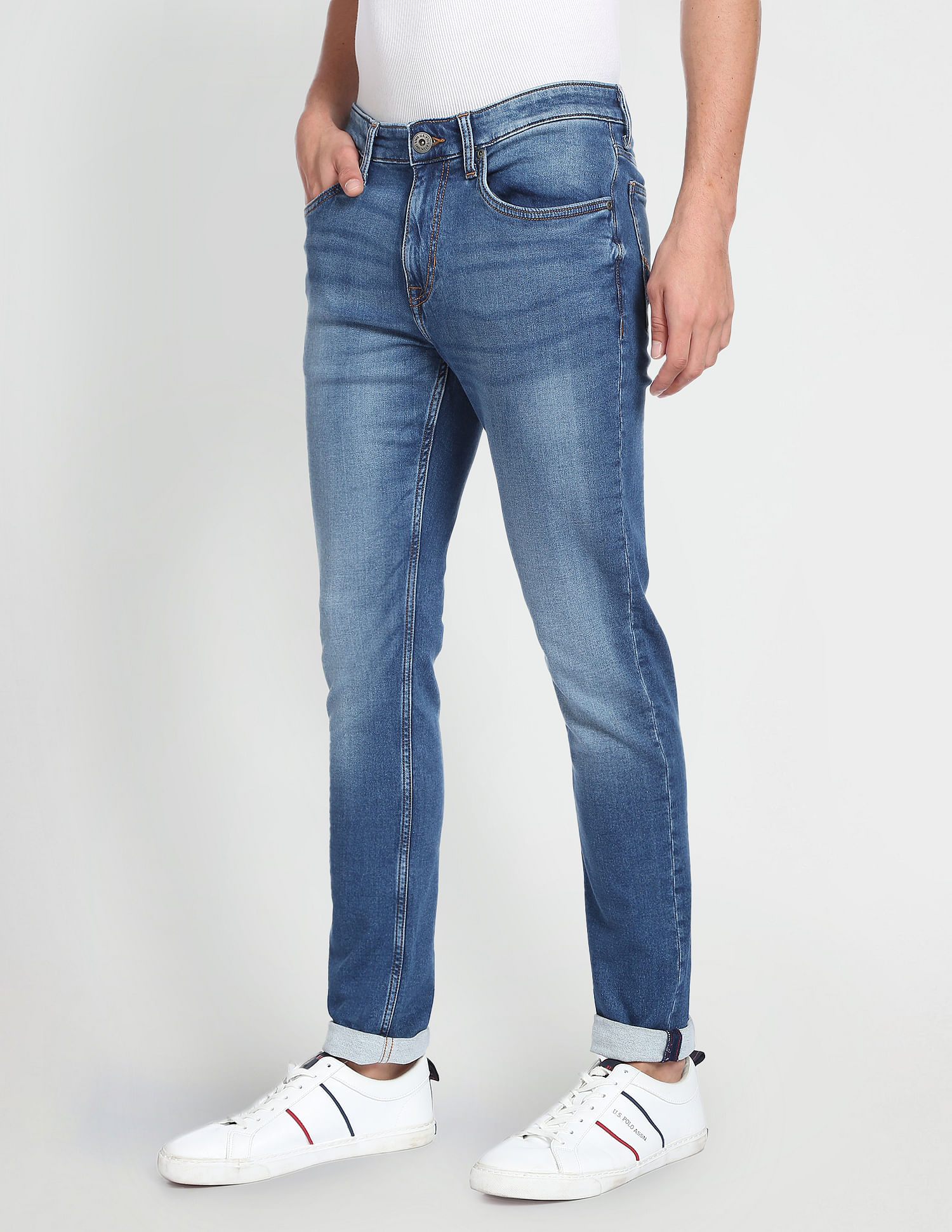 U.S. Polo Assn. Denim Co. Brandon Slim Tapered Fit Blue Jeans