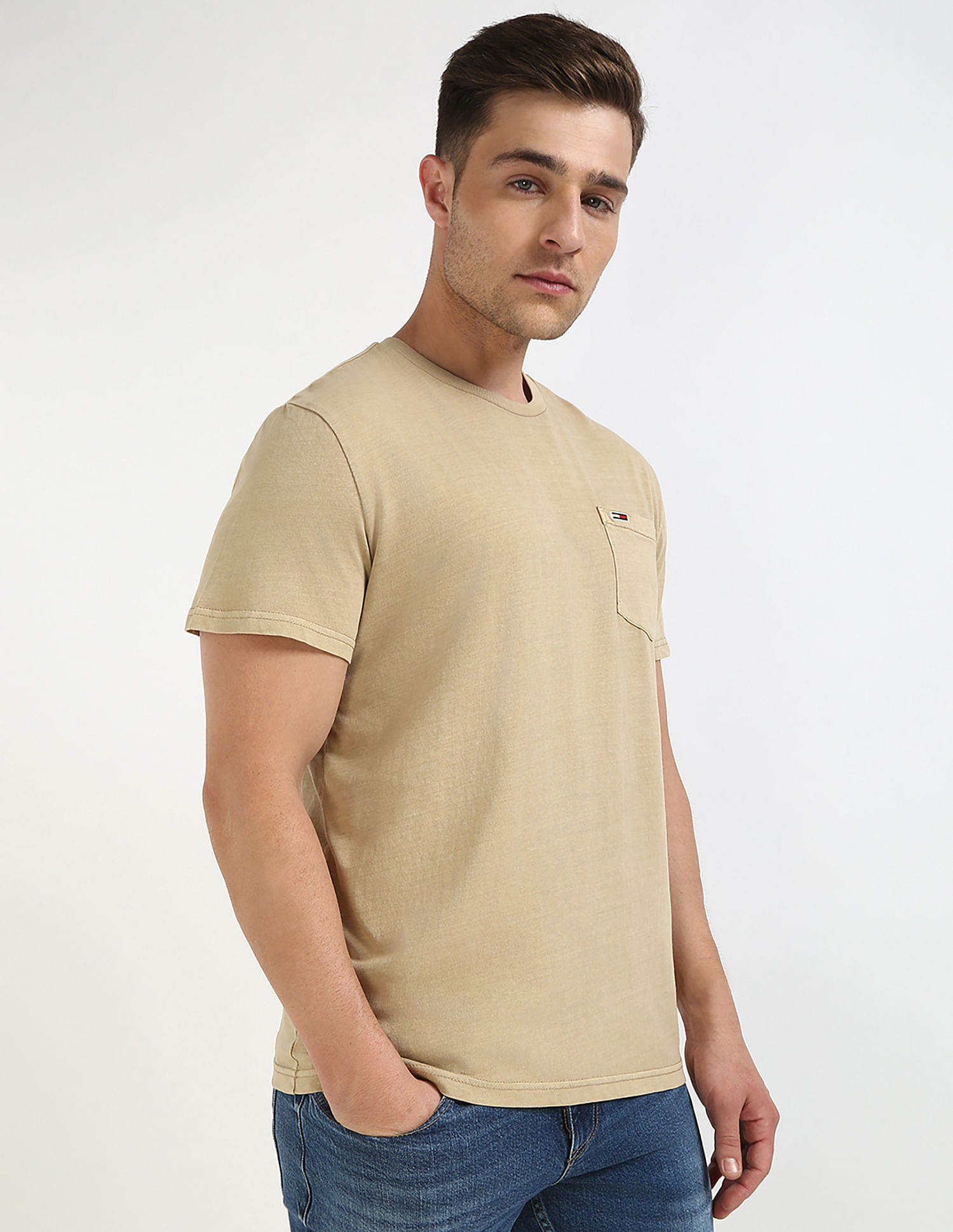 Tommy Hilfiger Logo Solid Slim-Fit Cotton T-Shirt