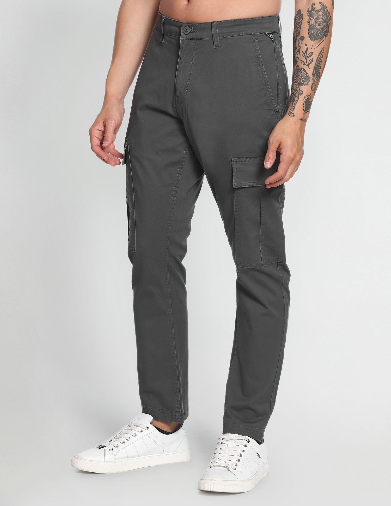 Buy Clothverse Mens Cargo Trousers | Size-30 | Color-Black| Online at Best  Prices in India - JioMart.