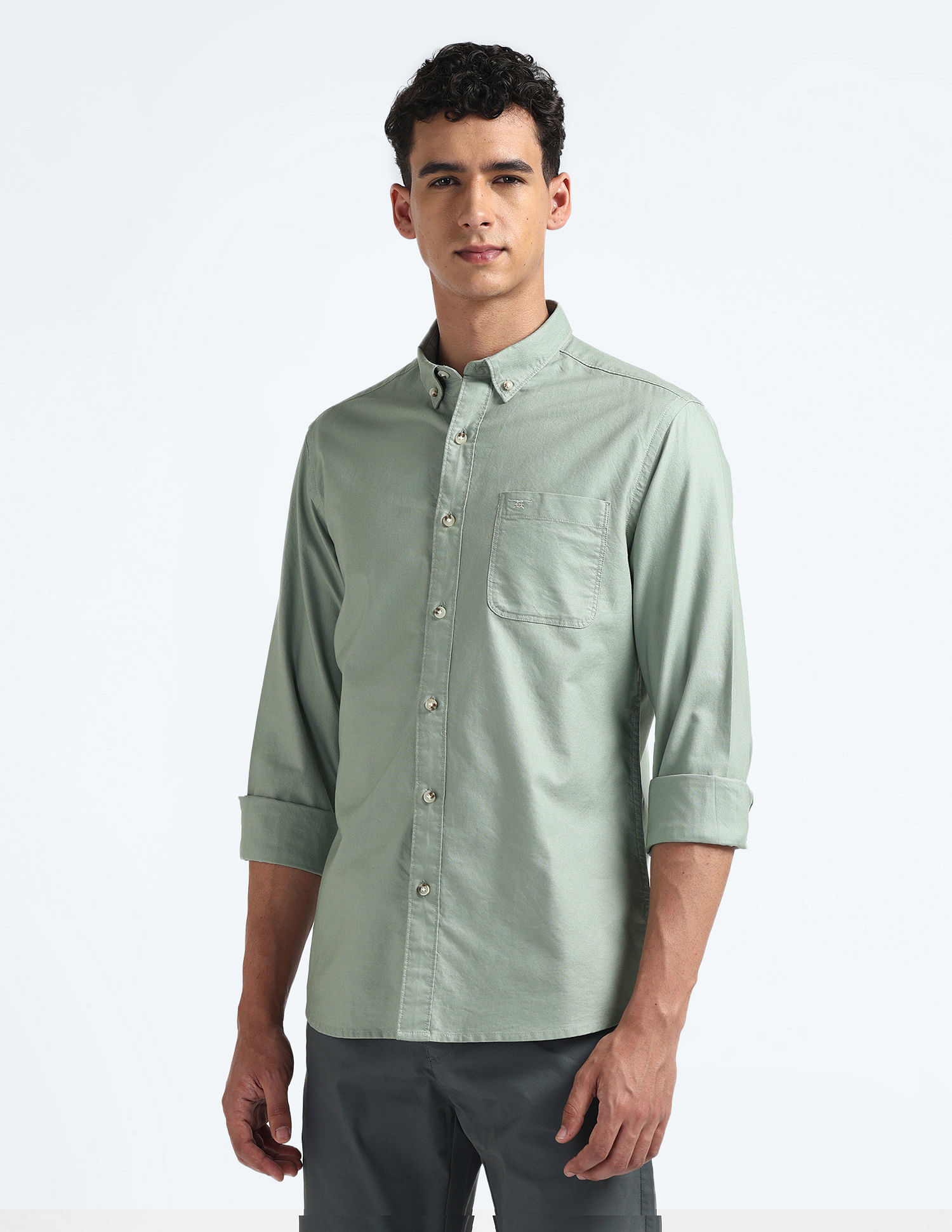 Flying Machine Slim Fit Pure Cotton Shirt