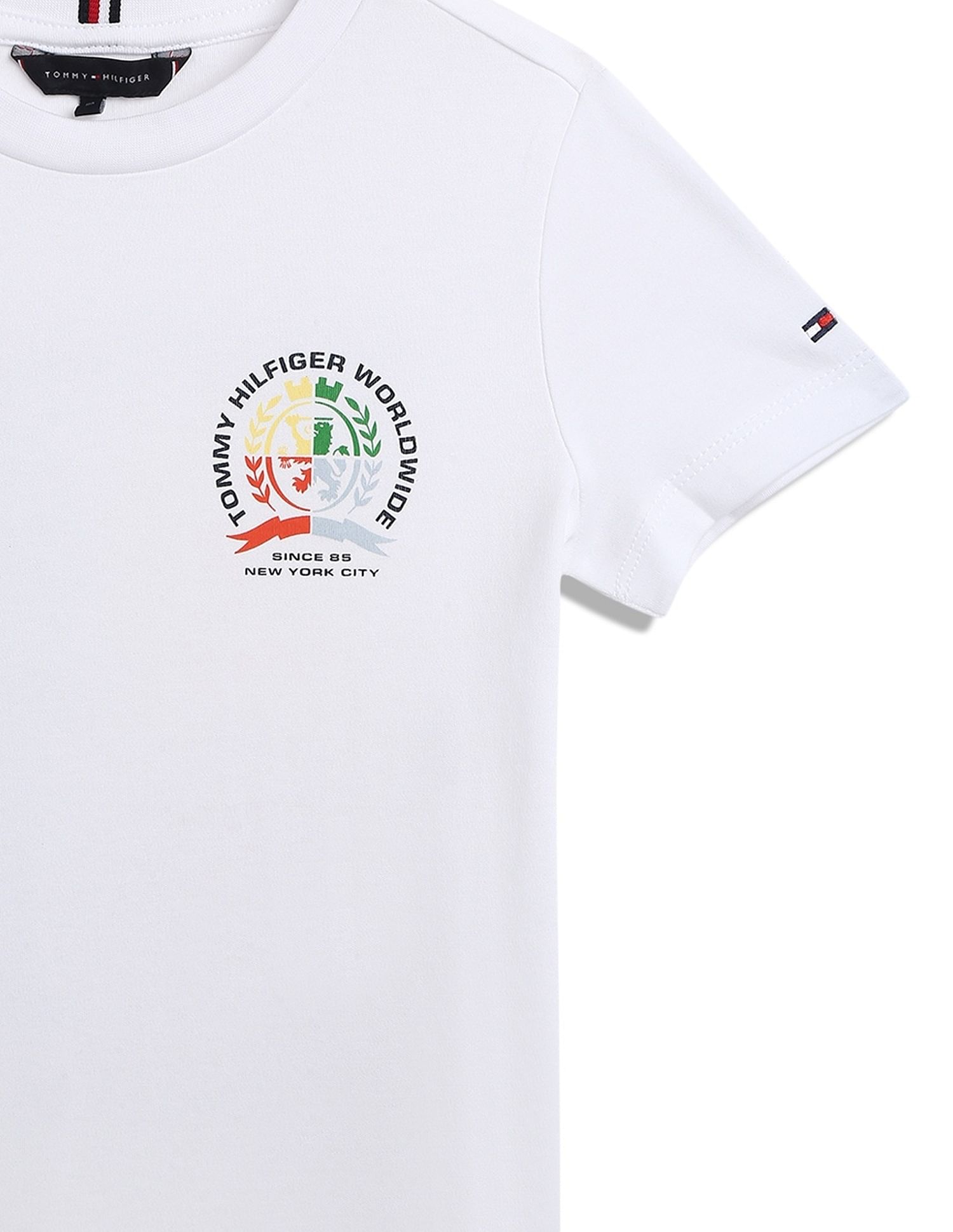 Tommy Hilfiger Kids Boys Graphic Regular-Fit Cotton T-Shirt