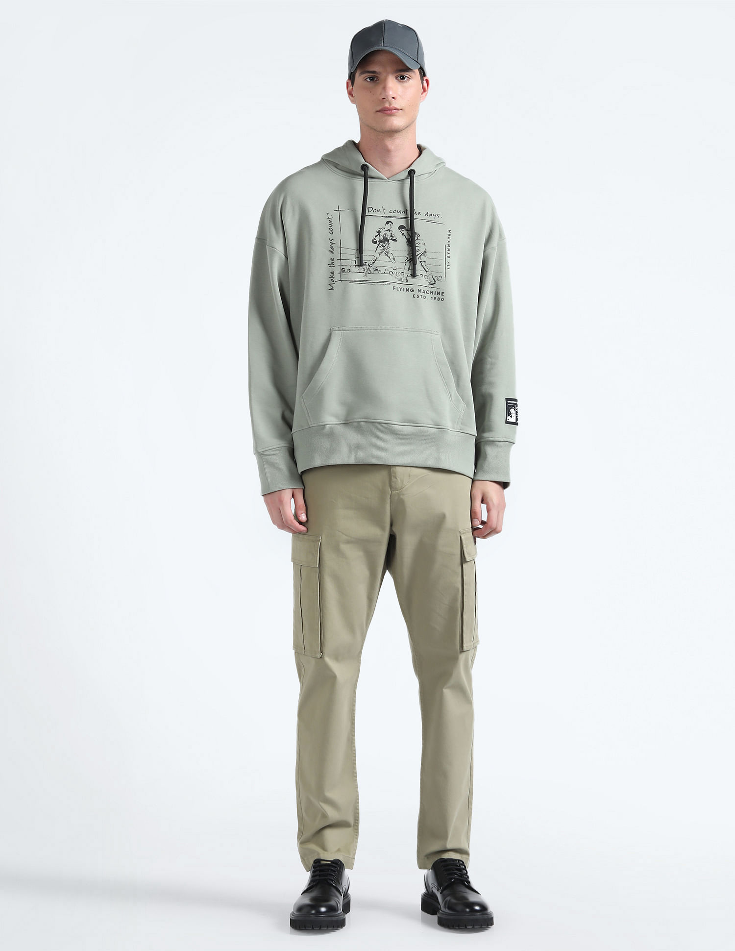 Flying Machine FM X Muhammad Ali Hooded Sweatshirt