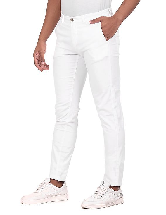 U.S. Polo Assn. Flat Front Solid Casual Trousers