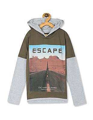 hooded t shirt online