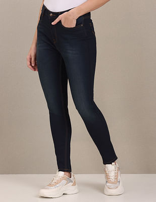 U S Polo Assn Women Mid Rise Skinny Fit Jeans