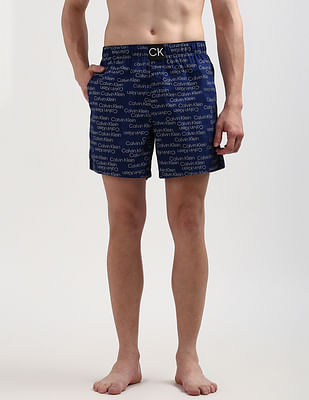 Calvin Klein Underwear Logo Print Cotton Boxers