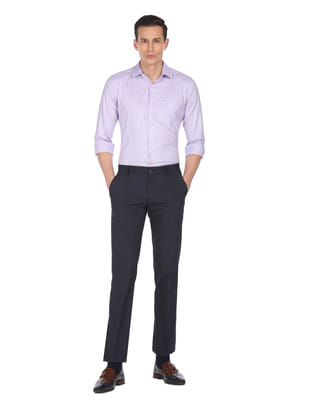 Buy Arrow Classic Fit Vertical Striped Shirt - NNNOW.com