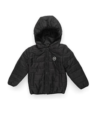 U S Polo Assn Kids Boys Solid Hooded Puffer Jacket