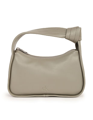 Calvin Klein Knotted Handle Solid Hand Bag