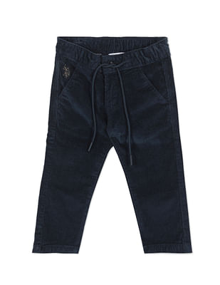 U S Polo Assn Kids Mid Rise Solid Corduroy Trousers