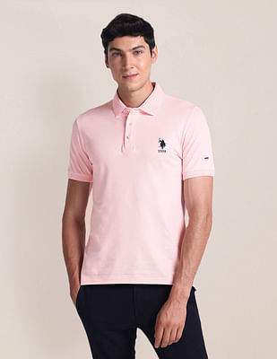 U S Polo Assn Solid Slim Fit Polo Shirt