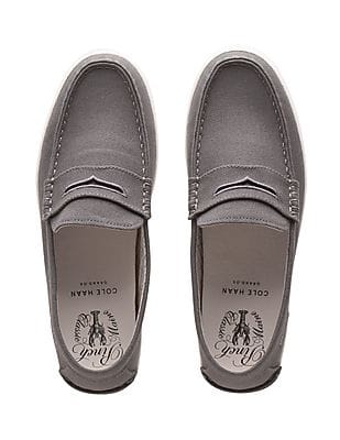 Buy Cole Haan Pinch weekender grey casual penny loafers  display picture 1