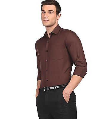 SUGARBOSS Men Solid Formal Brown Shirt - Buy SUGARBOSS Men Solid Formal Brown  Shirt Online at Best Prices in India | Flipkart.com