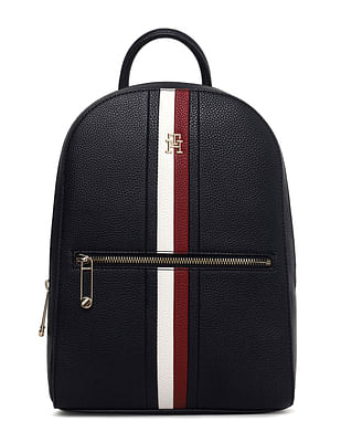 Buy Tommy Hilfiger Solid Zipper Emblem Backpack NNNOW