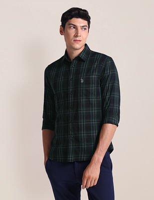 U S Polo Assn Tartan Check Tailored Fit Shirt