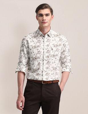 U S Polo Assn Tailored Fit Printed Shirt