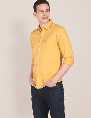 U S Polo Assn Tailored Fit Cotton Casual Shirt