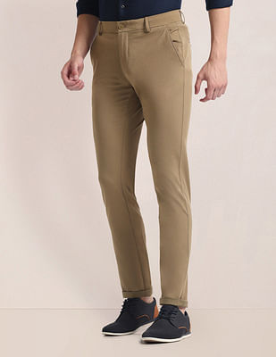 U S Polo Assn Mid Rise Slim Straight Fit Chinos