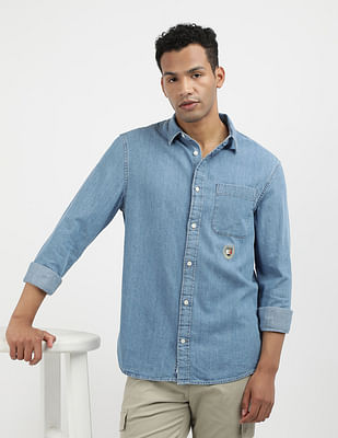 Tommy Hilfiger Regular Denim Crest Shirt