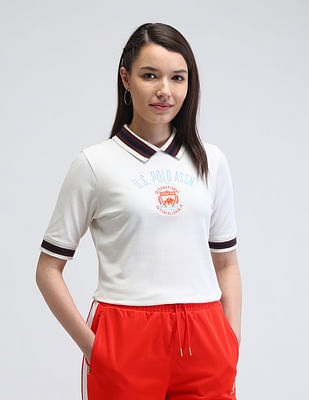 U S Polo Assn Women Varsity Logo Polo Shirt