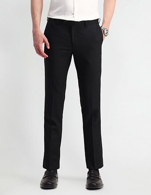 Arrow Solid Slim Fit Trousers