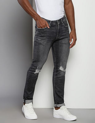 Calvin Klein Skinny Fit Distressed Jeans