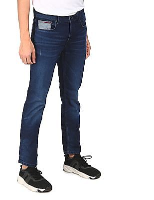 Tommy Hilfiger Men Dark Blue Slim Fit Dark Wash Jeans