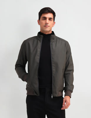 Buy Arrow Sport Solid Stand Neck Sleeveless Reversible Jacket