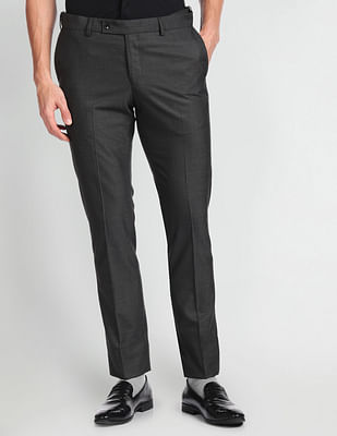 Arrow Solid Dobby Formal Trousers