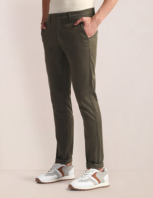 U S Polo Assn Mid Rise Geometric Print Chinos