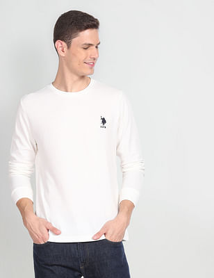 U S Polo Assn Denim Co Long Sleeve Cotton T-Shirt