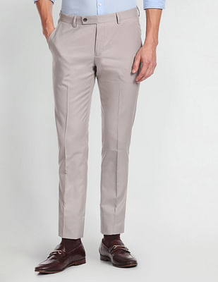 Arrow Solid Dobby Formal Trousers