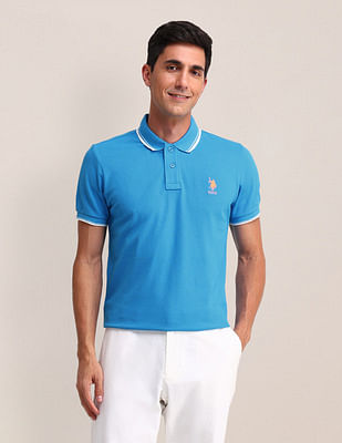 U S Polo Assn Solid Slim Fit Polo Shirt