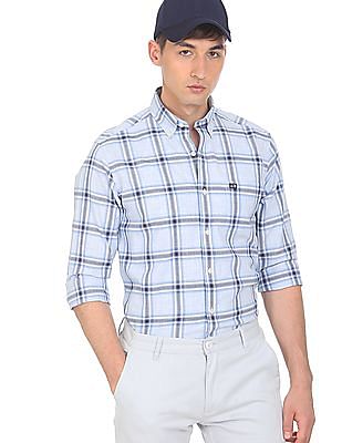 Arrow Sports Manhattan Slim Fit Check Casual Shirt