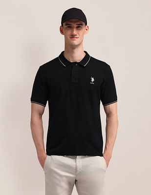 U S Polo Assn Solid Slim Fit Polo Shirt