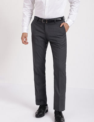 Arrow Check Dobby Formal Trousers