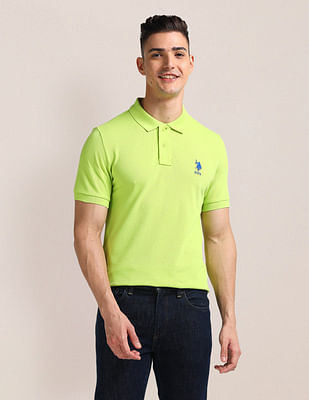 U S Polo Assn Solid Slim Fit Polo Shirt