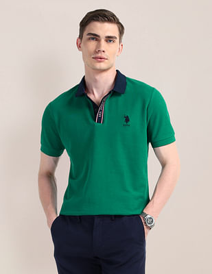 U S Polo Assn Solid Slim Fit Polo Shirt