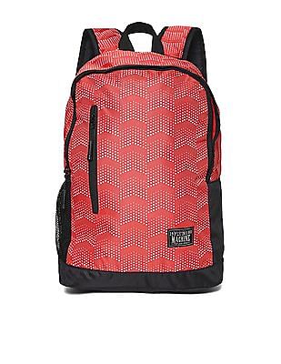 Flying Machine Printed Padded Laptop Backpack