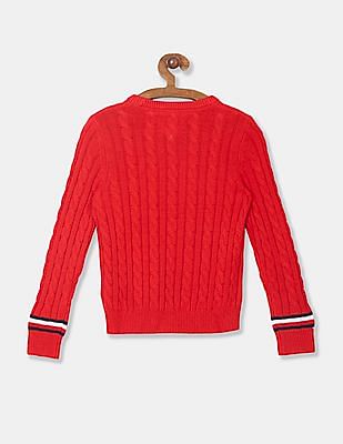 Deep red sweater for outlets girl or boy