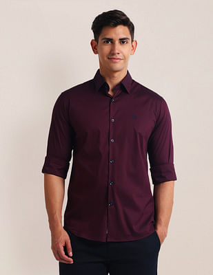 U S Polo Assn Tailored Fit Sateen Shirt