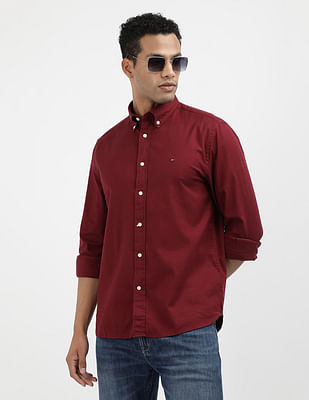 Tommy Hilfiger Long Sleeve Brushed Solid Shirt