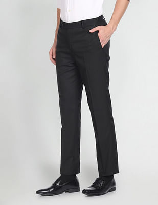 Arrow Self Design Dobby Formal Trousers