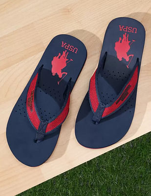 U S Polo Assn Men Brand Print Juan 2.0 Flip Flops