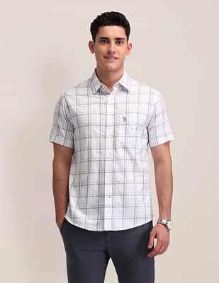 U S Polo Assn Dupplin Checked Tailored Fit Shirt